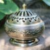 Incense Coil Holder with Lid Outside Brass