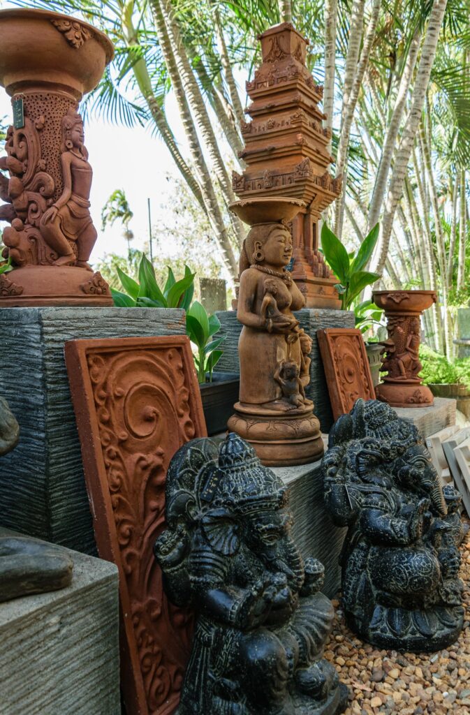 Outdoor terracotta and stone statues | Stonerage Broome